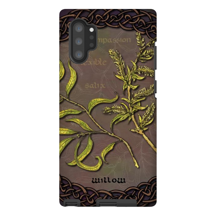 Galaxy Note 10 plus StrongFit Celtic Willow by Lotti Brown