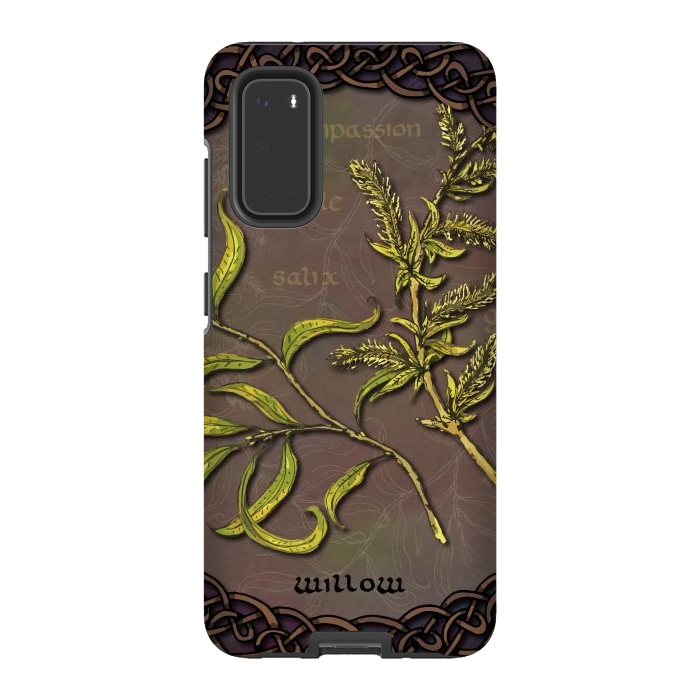 Galaxy S20 StrongFit Celtic Willow by Lotti Brown
