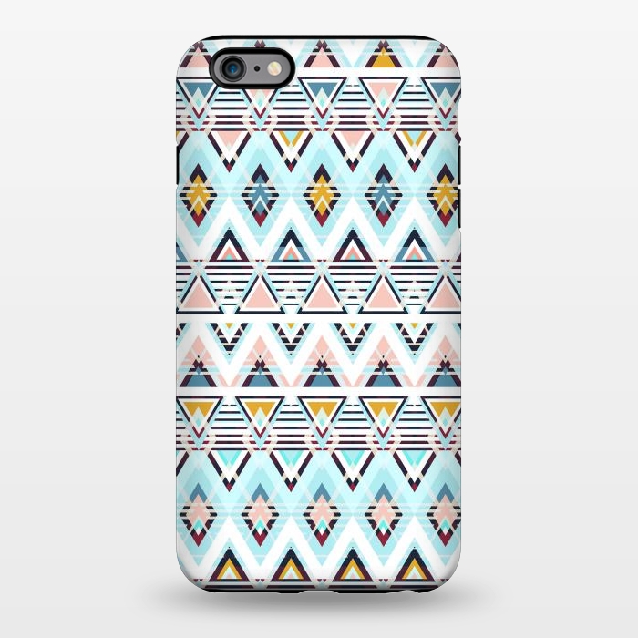 iPhone 6/6s plus StrongFit Colorful ethnic tribal triangles by Oana 