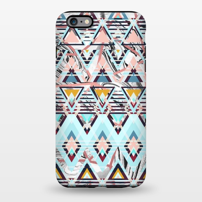 iPhone 6/6s plus StrongFit Colorful brushed tribal triangles by Oana 