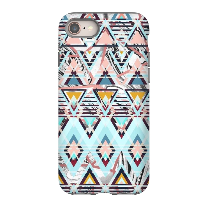 iPhone SE StrongFit Colorful brushed tribal triangles by Oana 