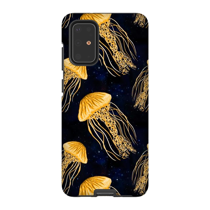Galaxy S20 Plus StrongFit Galaxy Jellyfish Pattern by Julie Erin Designs
