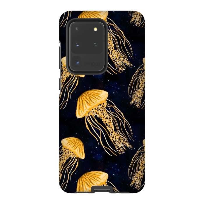 Galaxy S20 Ultra StrongFit Galaxy Jellyfish Pattern by Julie Erin Designs