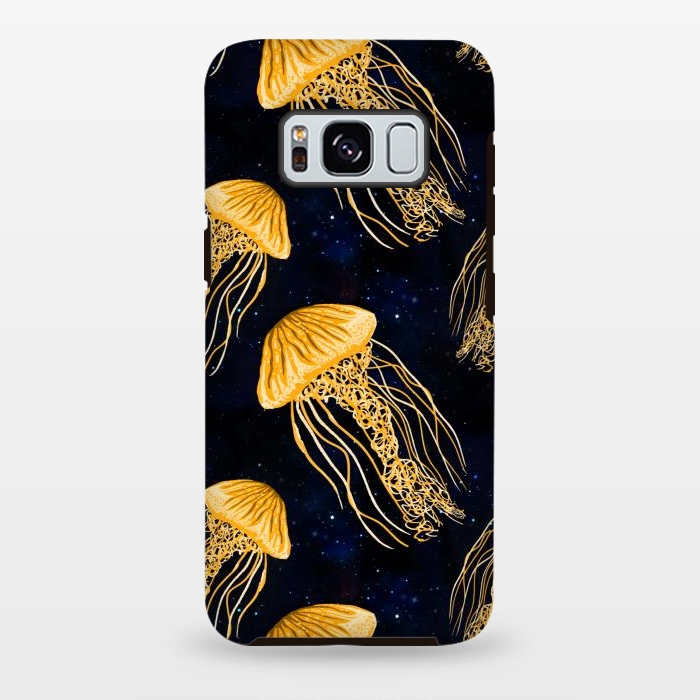 Galaxy S8 plus StrongFit Galaxy Jellyfish Pattern by Julie Erin Designs