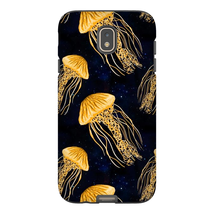 Galaxy J7 StrongFit Galaxy Jellyfish Pattern by Julie Erin Designs