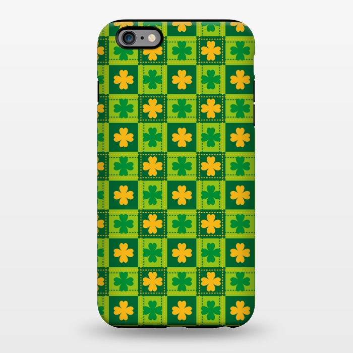 iPhone 6/6s plus StrongFit YELLOW GREEN LEAVES PATTERN by MALLIKA