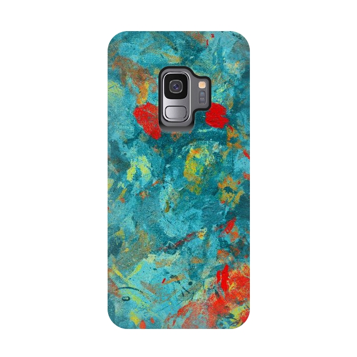 Galaxy S9 StrongFit River flowers by Steve Wade (Swade)