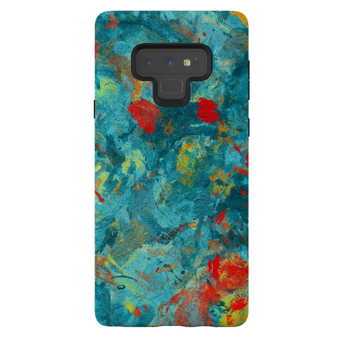 Galaxy Note 9 StrongFit River flowers by Steve Wade (Swade)