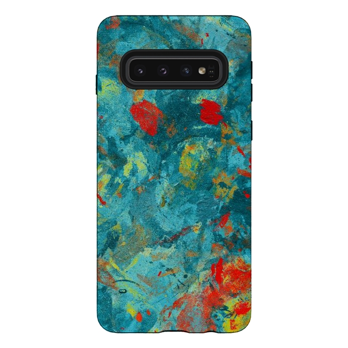 Galaxy S10 StrongFit River flowers by Steve Wade (Swade)