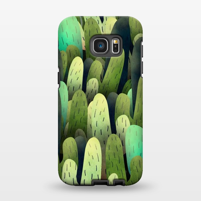 Galaxy S7 EDGE StrongFit The cactus fields  by Steve Wade (Swade)
