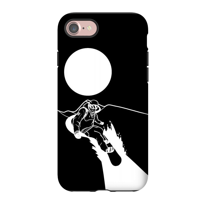 iPhone 7 StrongFit The snowboarder by Steve Wade (Swade)