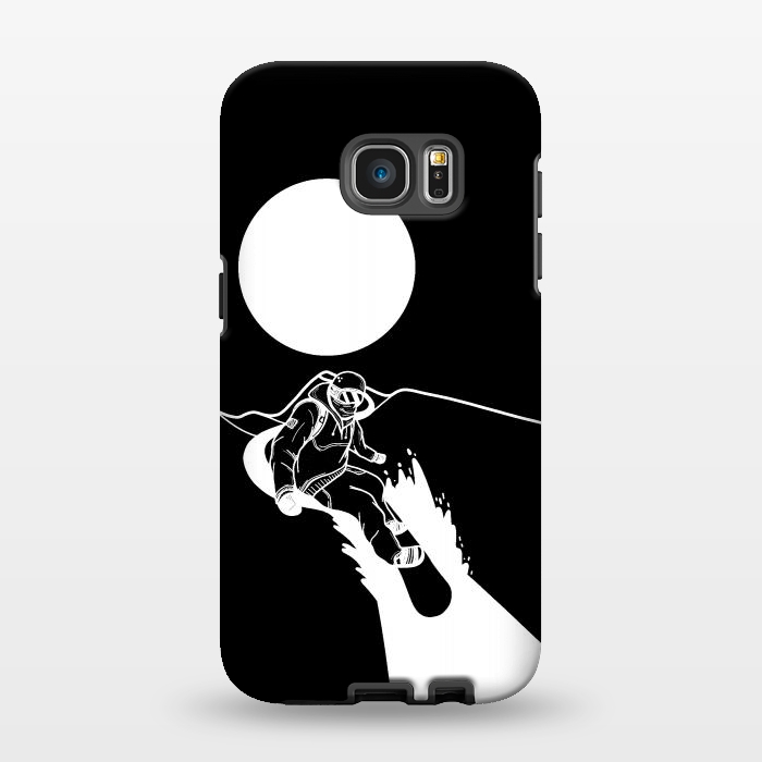 Galaxy S7 EDGE StrongFit The snowboarder by Steve Wade (Swade)