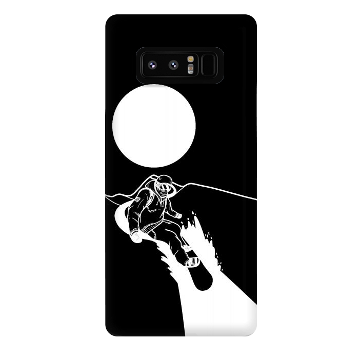 Galaxy Note 8 StrongFit The snowboarder by Steve Wade (Swade)