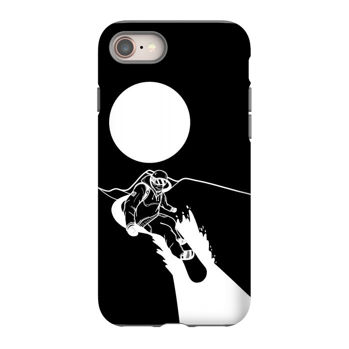 iPhone 8 StrongFit The snowboarder by Steve Wade (Swade)