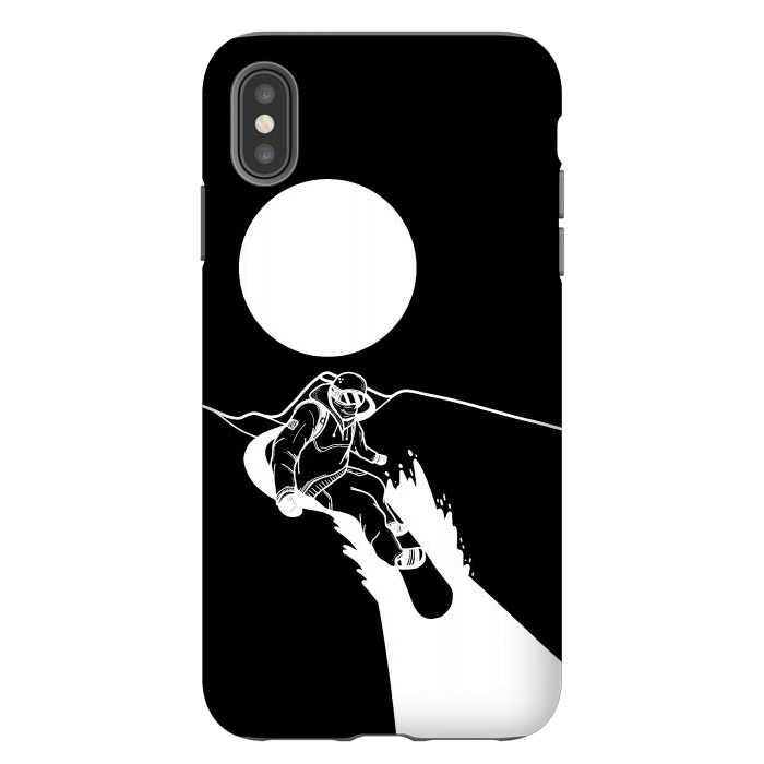 iPhone Xs Max StrongFit The snowboarder by Steve Wade (Swade)