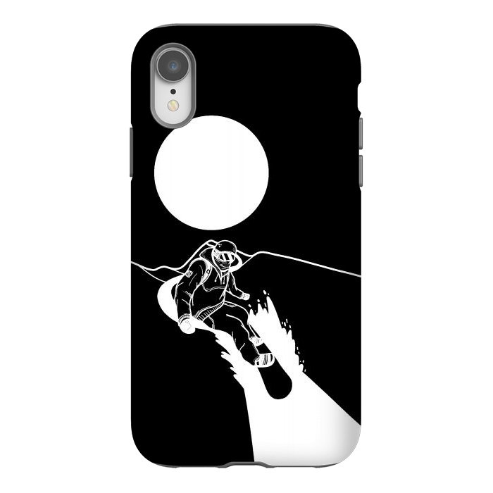 iPhone Xr StrongFit The snowboarder by Steve Wade (Swade)