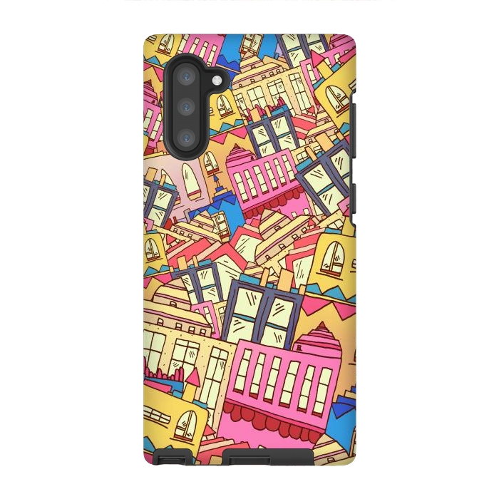 Galaxy Note 10 StrongFit A city of many buildings  by Steve Wade (Swade)