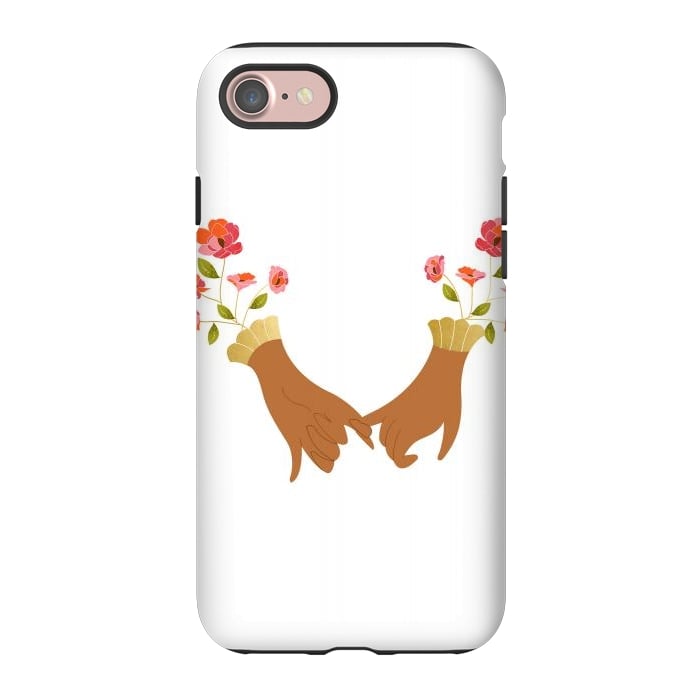 iPhone 7 StrongFit I Pinky Promise | Valentine's Day Love Friendship | Floral Botanical Join Hands Forever by Uma Prabhakar Gokhale