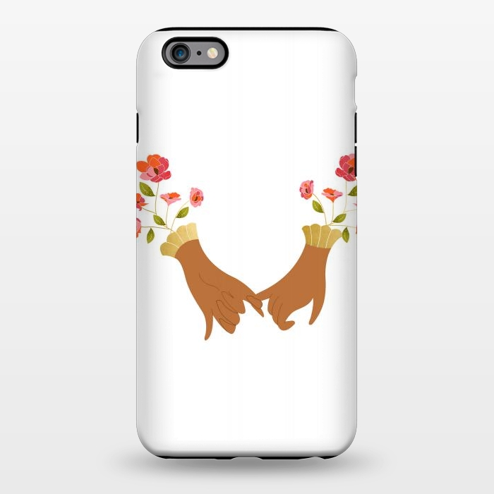 iPhone 6/6s plus StrongFit I Pinky Promise | Valentine's Day Love Friendship | Floral Botanical Join Hands Forever by Uma Prabhakar Gokhale