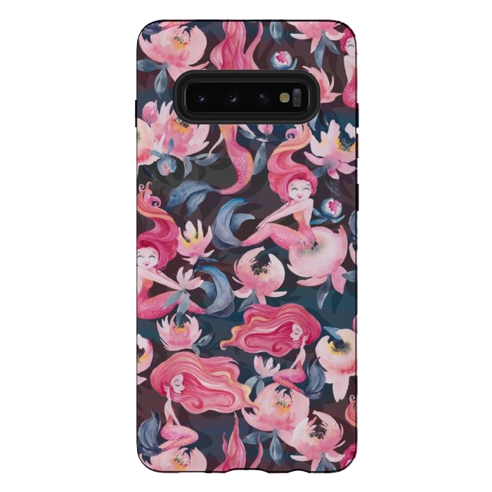 Galaxy S10 plus StrongFit Mini Mermaid Mischief by gingerlique