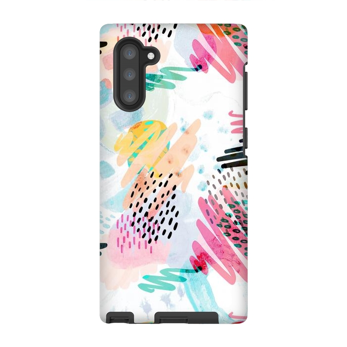 Galaxy Note 10 StrongFit Fun colorful summer doodles by Oana 