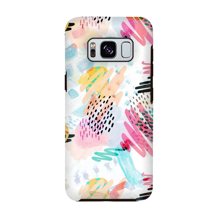 Galaxy S8 StrongFit Fun colorful summer doodles by Oana 