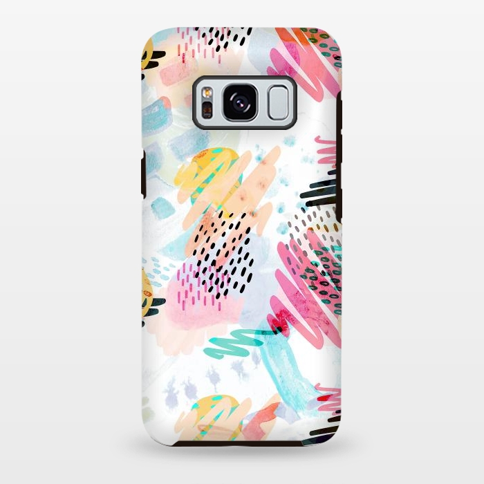 Galaxy S8 plus StrongFit Fun colorful summer doodles by Oana 