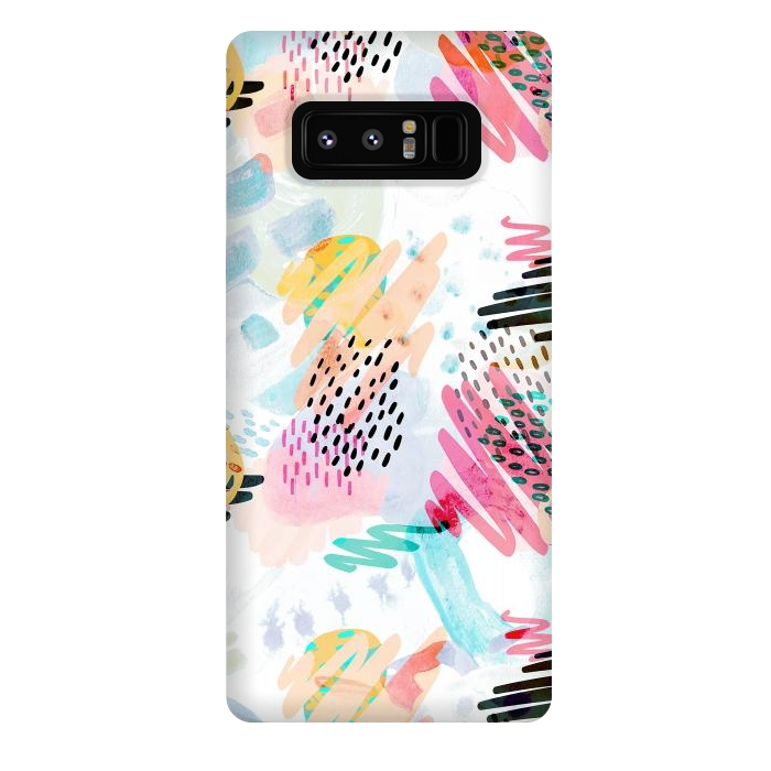 Galaxy Note 8 StrongFit Fun colorful summer doodles by Oana 