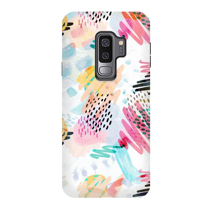 Galaxy S9 plus StrongFit Fun colorful summer doodles by Oana 