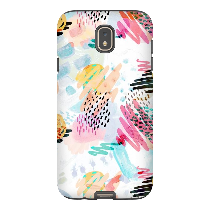Galaxy J7 StrongFit Fun colorful summer doodles by Oana 