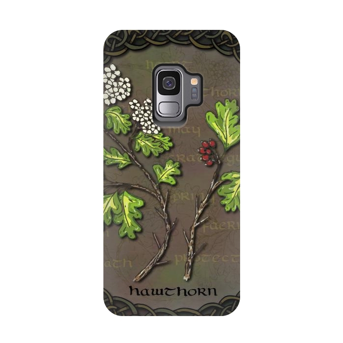 Galaxy S9 StrongFit Celtic Hawthorn by Lotti Brown