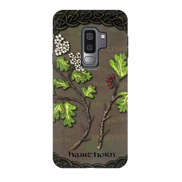 Galaxy S9 plus StrongFit Celtic Hawthorn by Lotti Brown