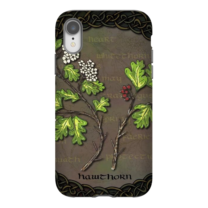 iPhone Xr StrongFit Celtic Hawthorn by Lotti Brown