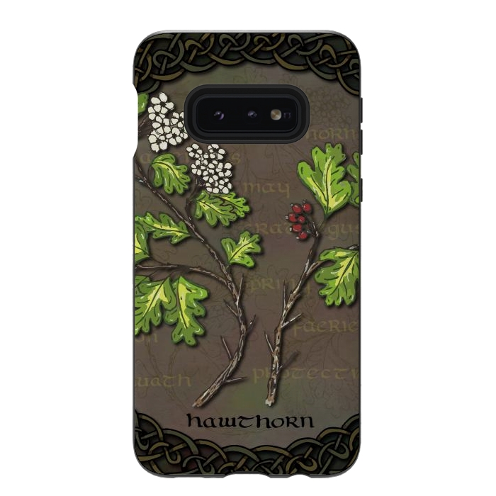 Galaxy S10e StrongFit Celtic Hawthorn by Lotti Brown