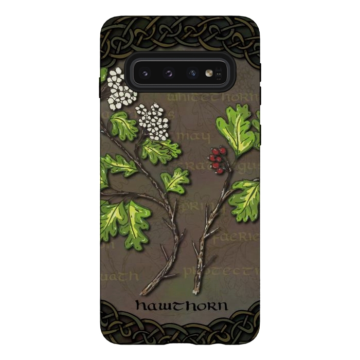 Galaxy S10 StrongFit Celtic Hawthorn by Lotti Brown