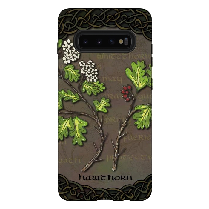 Galaxy S10 plus StrongFit Celtic Hawthorn by Lotti Brown
