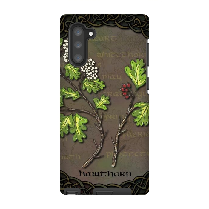 Galaxy Note 10 StrongFit Celtic Hawthorn by Lotti Brown
