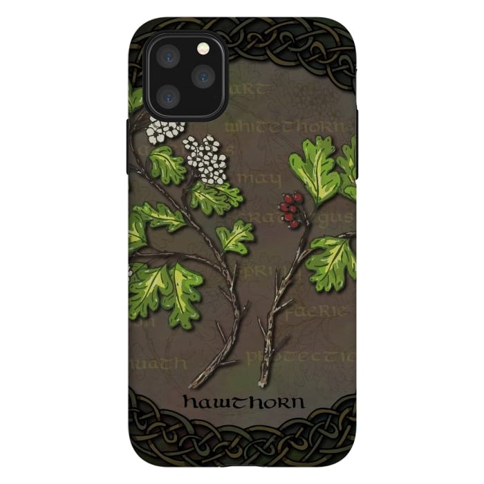 iPhone 11 Pro Max StrongFit Celtic Hawthorn by Lotti Brown