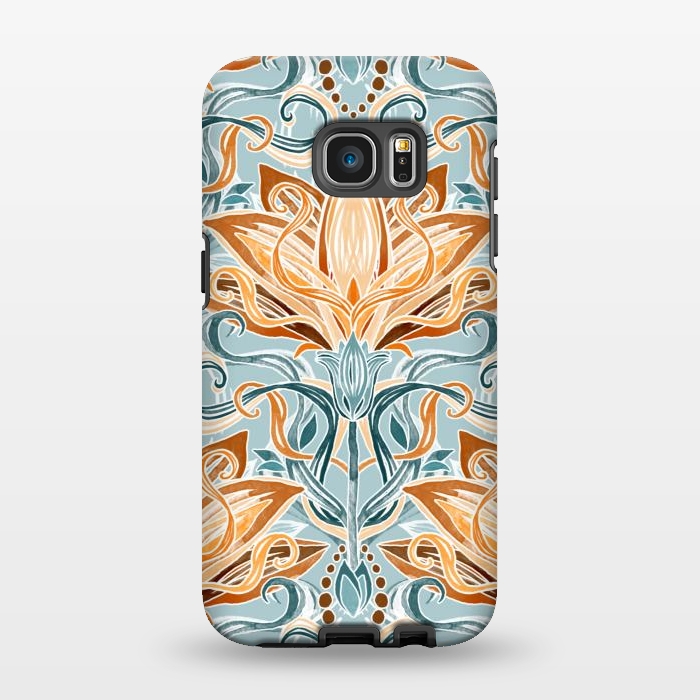 Galaxy S7 EDGE StrongFit Autumn Afternoon Art Nouveau  by Micklyn Le Feuvre