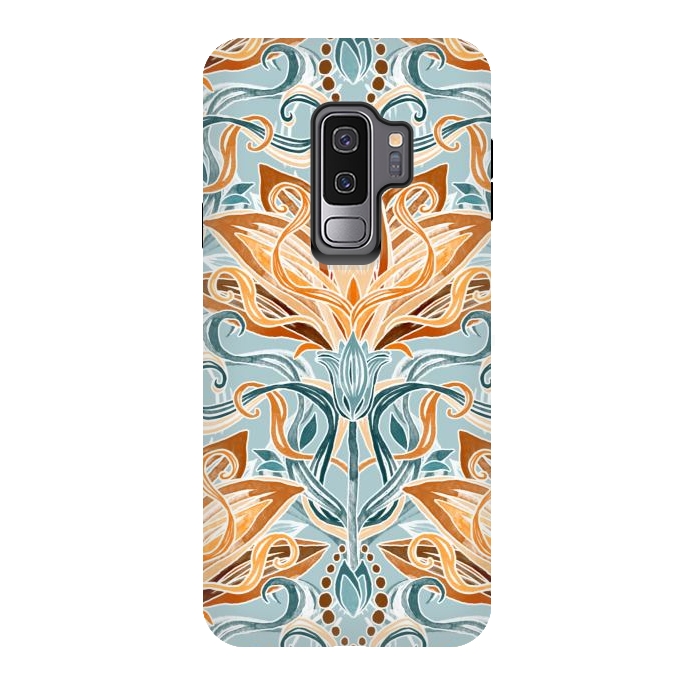 Galaxy S9 plus StrongFit Autumn Afternoon Art Nouveau  by Micklyn Le Feuvre