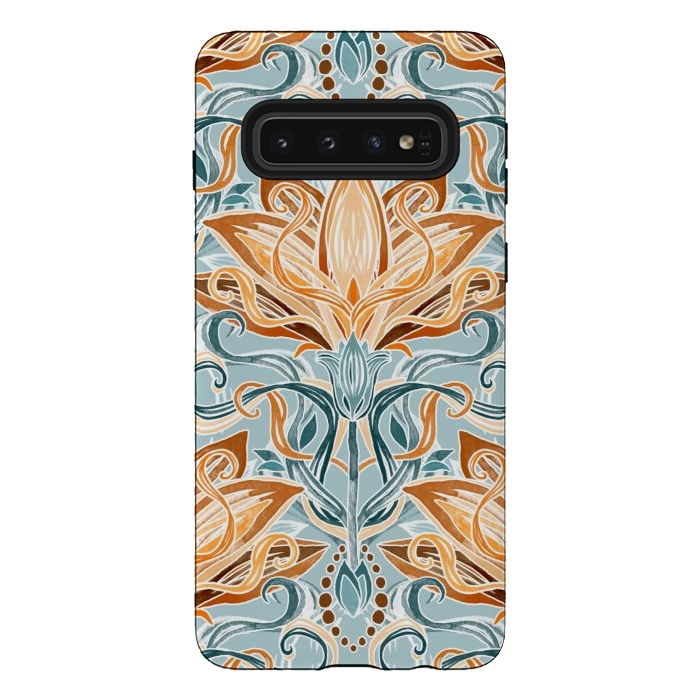 Galaxy S10 StrongFit Autumn Afternoon Art Nouveau  by Micklyn Le Feuvre