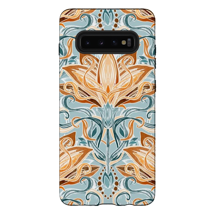 Galaxy S10 plus StrongFit Autumn Afternoon Art Nouveau  by Micklyn Le Feuvre