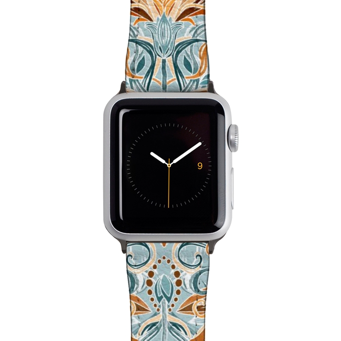 Watch 42mm / 44mm Strap PU leather Autumn Afternoon Art Nouveau  by Micklyn Le Feuvre