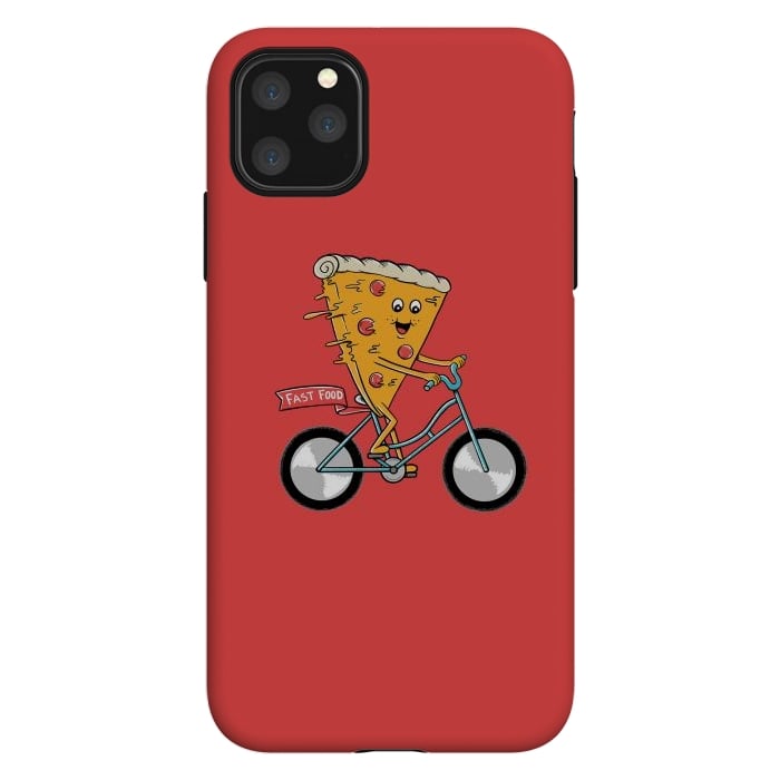 iPhone 11 Pro Max StrongFit Pizza Fast Food Red by Coffee Man