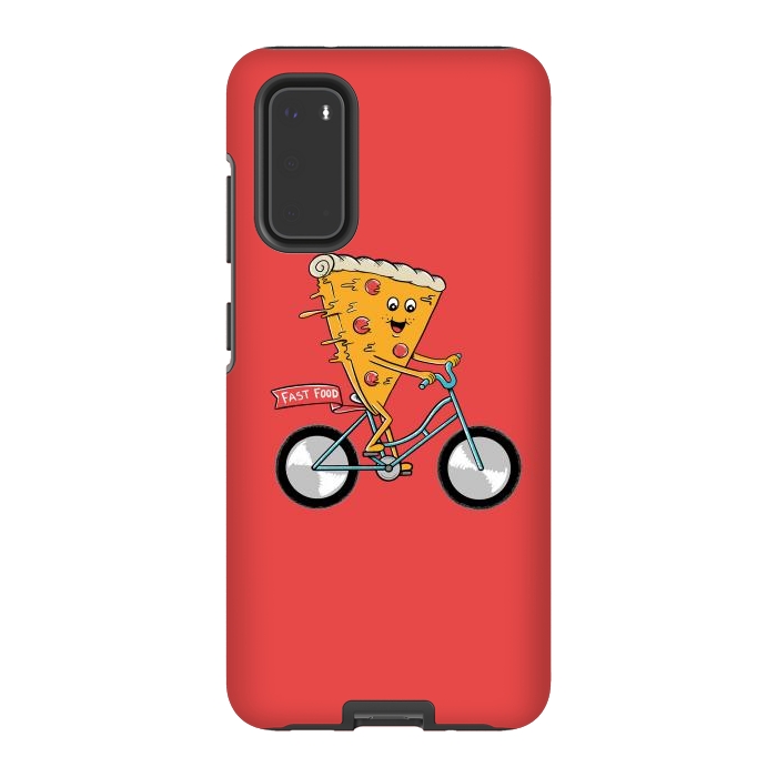 Galaxy S20 StrongFit Pizza Fast Food Red por Coffee Man