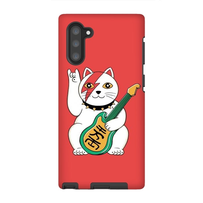 Galaxy Note 10 StrongFit Cat Lucky by Coffee Man