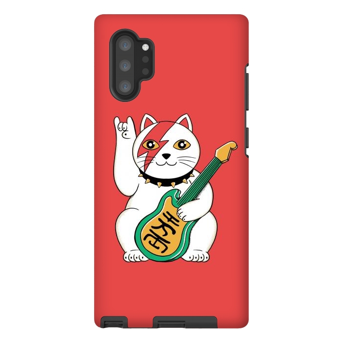 Galaxy Note 10 plus StrongFit Cat Lucky by Coffee Man