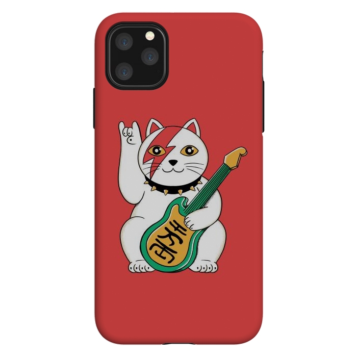 iPhone 11 Pro Max StrongFit Cat Lucky by Coffee Man