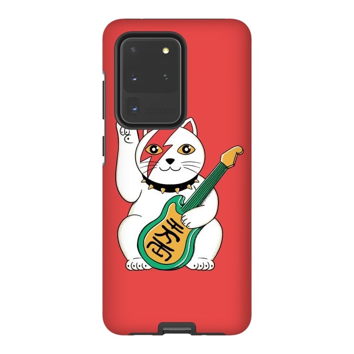 Galaxy S20 Ultra StrongFit Cat Lucky by Coffee Man
