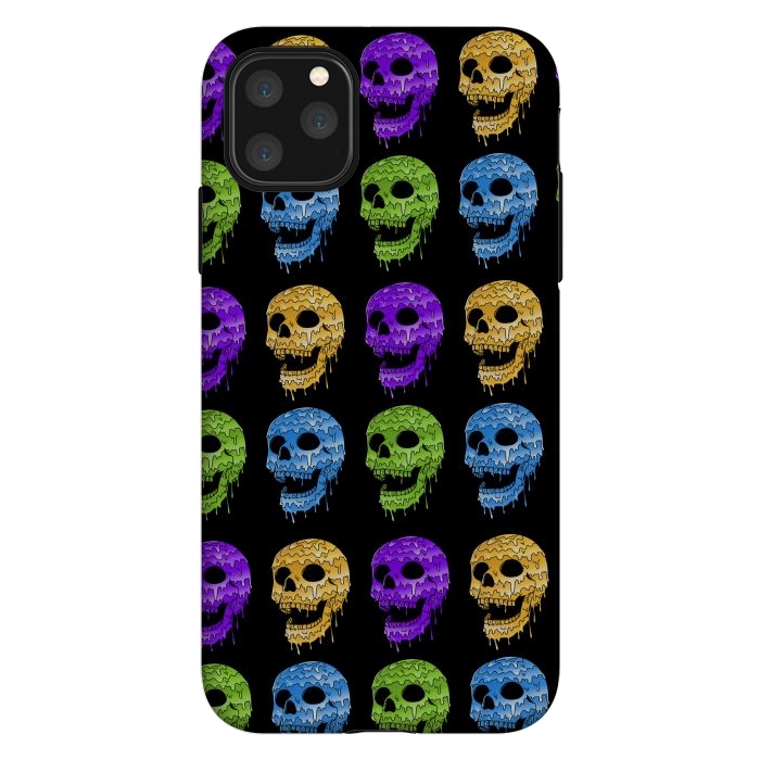iPhone 11 Pro Max StrongFit Skulls Colors by Coffee Man